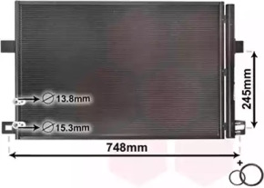 VAN WEZEL 58005369 -  Конденсатор, кондиционер